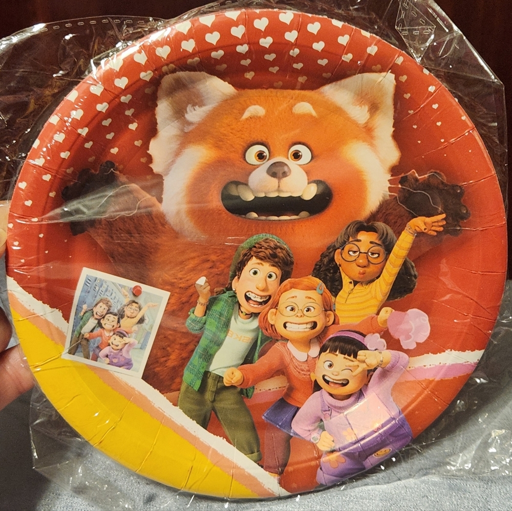 Disney Pixar Turning Red Panda Birthday Party Supplies Huge Set Tableware Decor - Picture 4 of 8